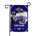 Baltimore Ravens Garden Flag - Custom Photo Frame Purple