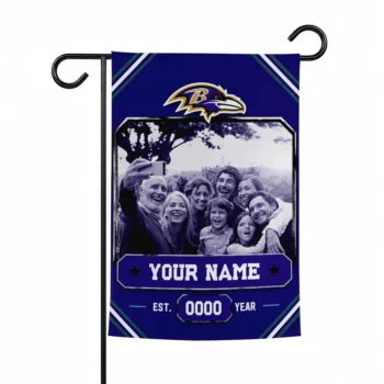 Baltimore Ravens Garden Flag - Custom Photo Frame Purple