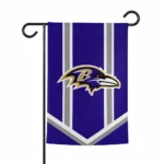 Baltimore Ravens Garden Flag Customized Chevron Stripes Purple Best Selling