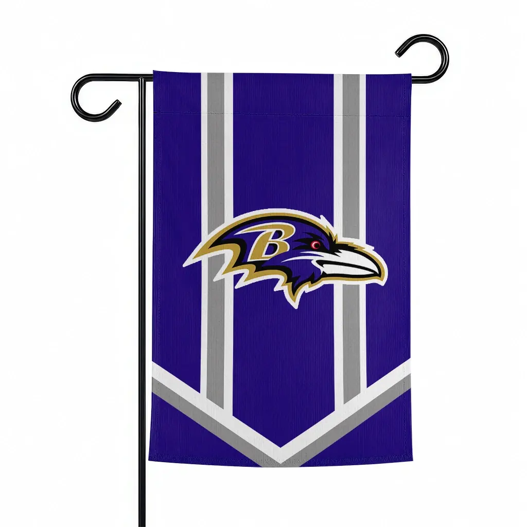 Baltimore Ravens Garden Flag Customized Chevron Stripes Purple Best Selling Baltimore Ravens Garden Flag Customized Chevron Stripes Purple Best Selling