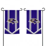 Baltimore Ravens Garden Flag Customized Chevron Stripes Purple Best Selling