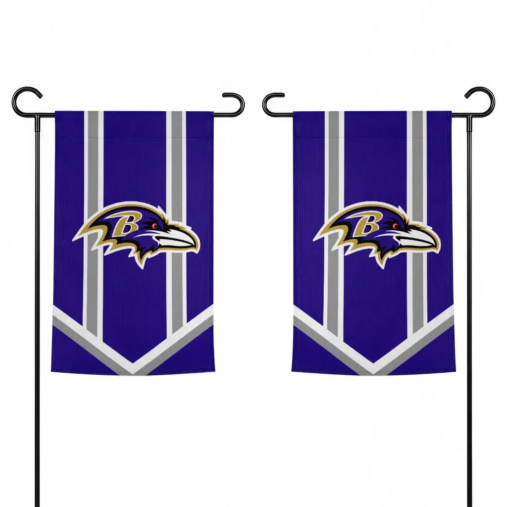 Baltimore Ravens Garden Flag Customized Chevron Stripes Purple Fashion Forward Baltimore Ravens Garden Flag Customized Chevron Stripes Purple Fashion Forward