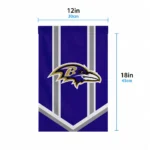 Baltimore Ravens Garden Flag Customized Chevron Stripes Purple Best Selling