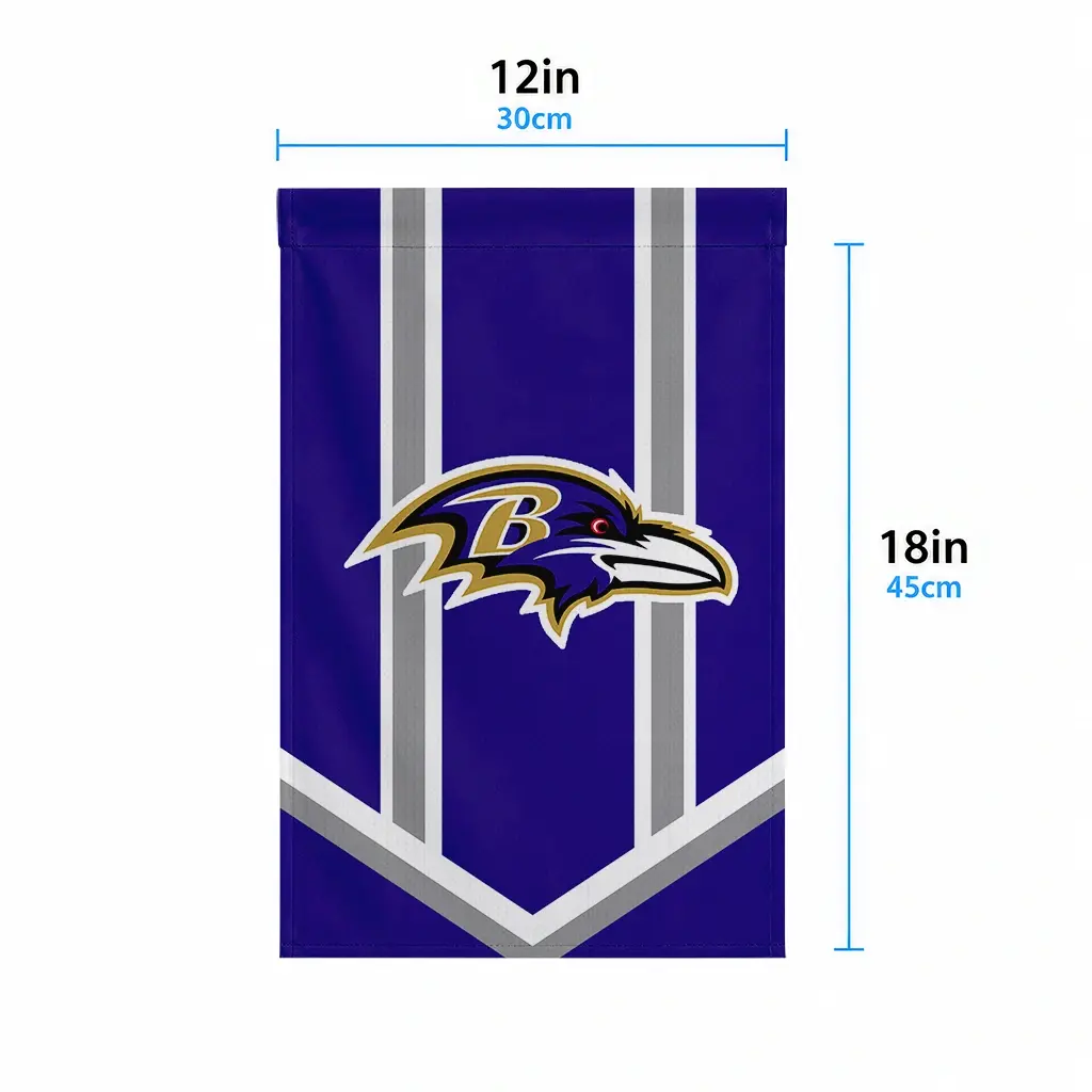 Baltimore Ravens Garden Flag Customized Chevron Stripes Purple High Quality Baltimore Ravens Garden Flag Customized Chevron Stripes Purple High Quality