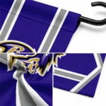 Baltimore Ravens Garden Flag Customized Chevron Stripes Purple Best Selling