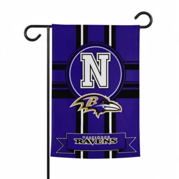 Baltimore Ravens Garden Flag Customized Circle Medallion Purple Best Selling