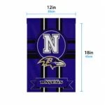 Baltimore Ravens Garden Flag Customized Circle Medallion Purple Best Selling