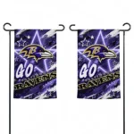 Baltimore Ravens Garden Flag Personalized Glowing Star Purple Best Selling