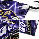 Baltimore Ravens Garden Flag Personalized Glowing Star Purple Best Selling