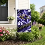 Baltimore Ravens Garden Flag Personalized Glowing Star Purple Best Selling