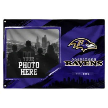 Baltimore Ravens House Flag Custom Framed Photo Purple Black Best Selling