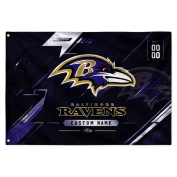 Baltimore Ravens House Flag Custom Speed Slashes Purple Best Selling
