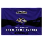 Baltimore Ravens House Flag Customized Brushed Streaks Purple Best Selling