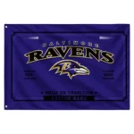 Baltimore Ravens House Flag Customized Ornate Border Purple Best Selling
