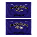 Baltimore Ravens House Flag Customized Ornate Border Purple Best Selling