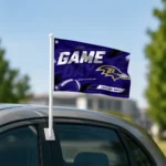 Baltimore Ravens House Flag Personalized Action Streaks Purple Best Selling