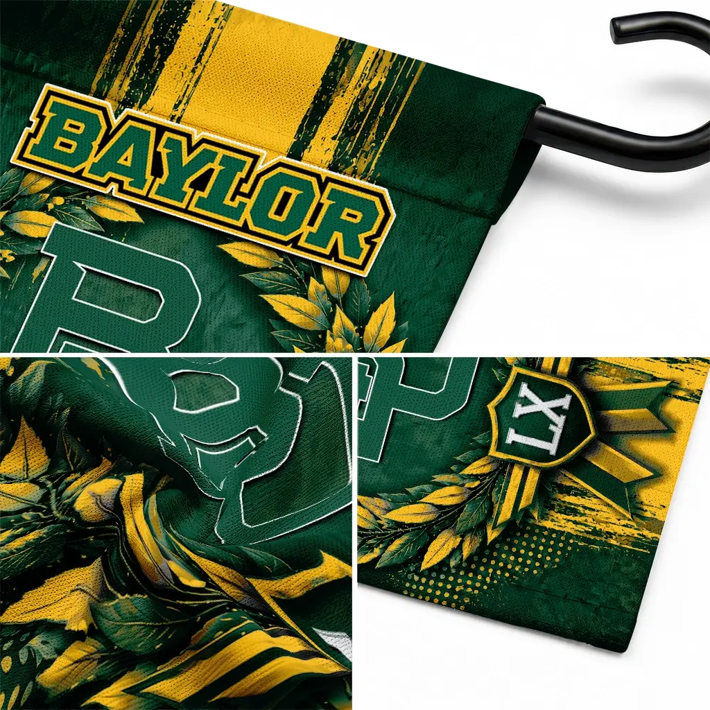 Baylor Bears Garden Flag Custom Laurel Wreath Green Latest Model Baylor Bears Garden Flag Custom Laurel Wreath Green Latest Model