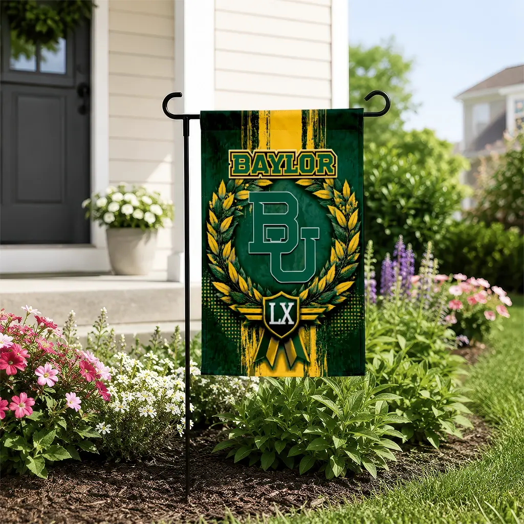 Baylor Bears Garden Flag Custom Laurel Wreath Green New Arrival Baylor Bears Garden Flag Custom Laurel Wreath Green New Arrival