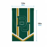 Baylor Bears Garden Flag Customized Chevron Stripes Green Best Selling