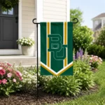 Baylor Bears Garden Flag Customized Chevron Stripes Green Best Selling