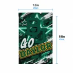 Baylor Bears Garden Flag Personalized Glowing Star Green Best Selling