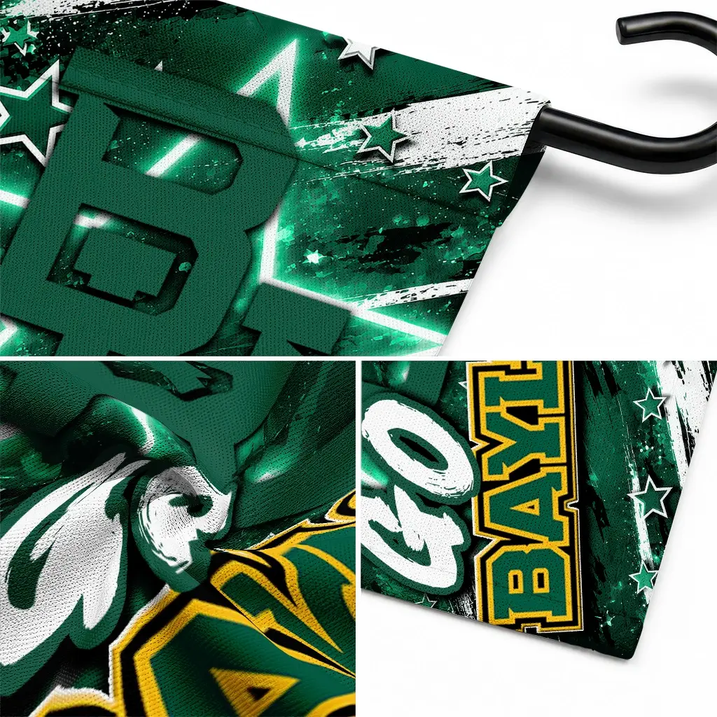 Baylor Bears Garden Flag Personalized Glowing Star Green Latest Model Baylor Bears Garden Flag Personalized Glowing Star Green Latest Model