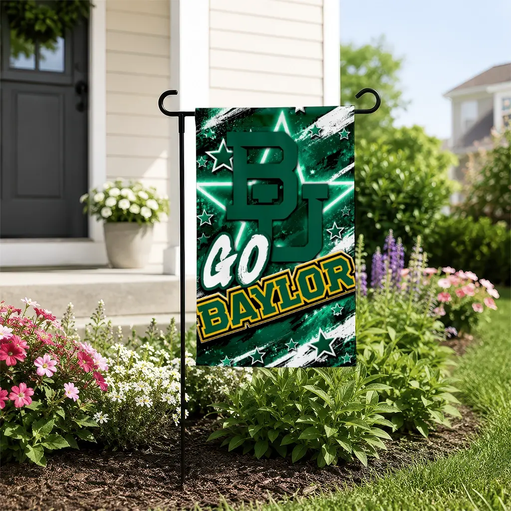 Baylor Bears Garden Flag Personalized Glowing Star Green New Arrival Baylor Bears Garden Flag Personalized Glowing Star Green New Arrival