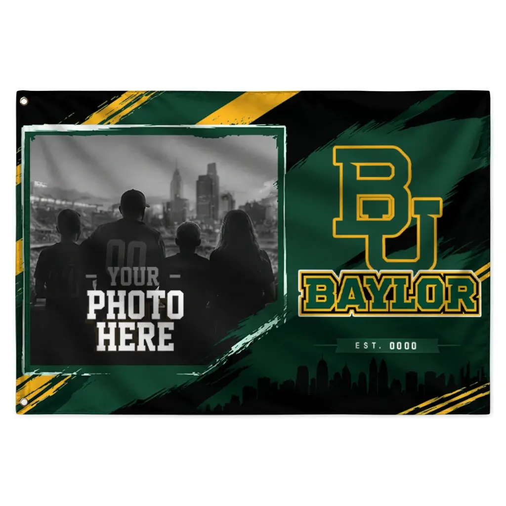 Baylor Bears House Flag Custom Framed Photo Green Black Best Selling Baylor Bears House Flag Custom Framed Photo Green Black Best Selling