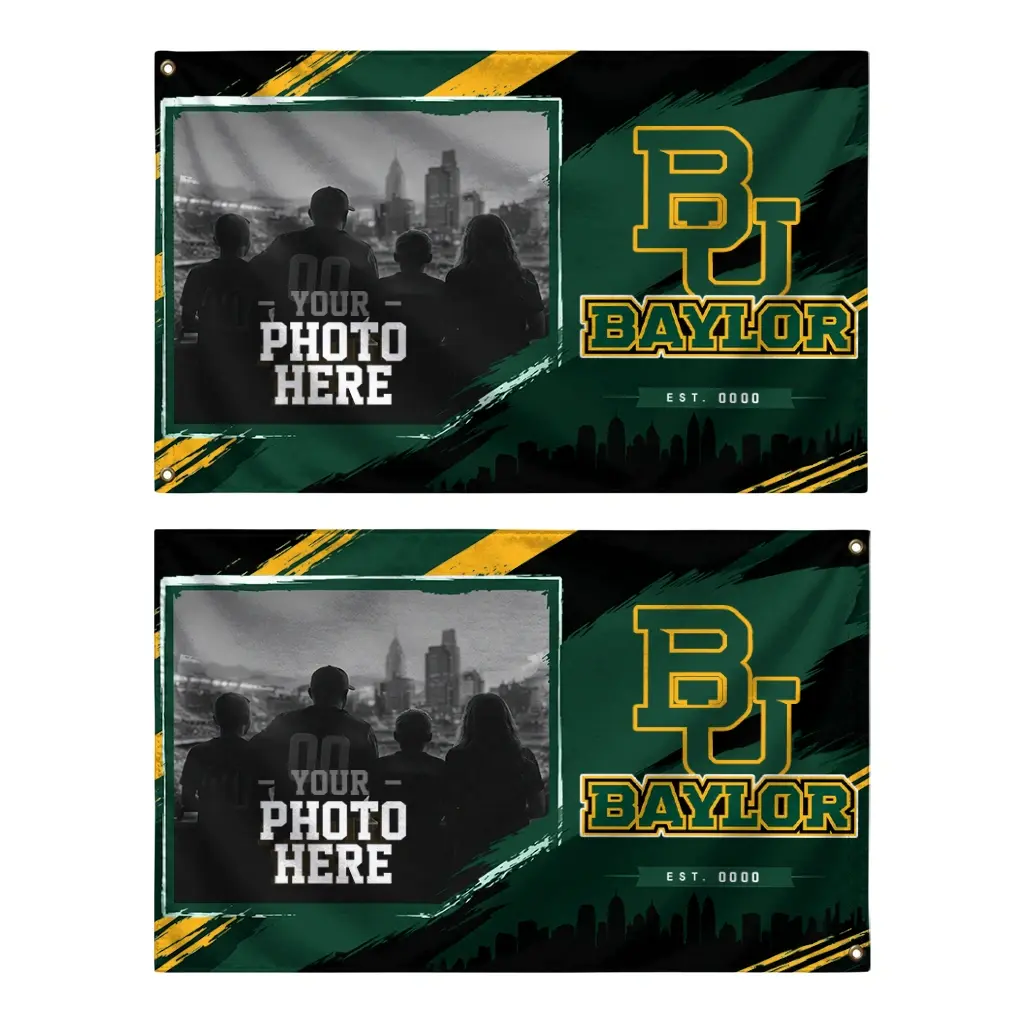 Baylor Bears House Flag Custom Framed Photo Green Black Fashion Forward Baylor Bears House Flag Custom Framed Photo Green Black Fashion Forward
