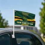 Baylor Bears House Flag Customized Brushed Streaks Green Best Selling