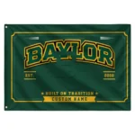 Baylor Bears House Flag Customized Ornate Border Green Best Selling