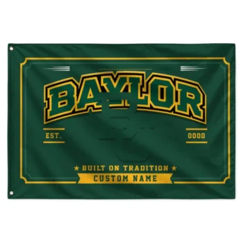 Baylor Bears House Flag Customized Ornate Border Green Best Selling