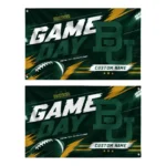 Baylor Bears House Flag Personalized Action Streaks Green Best Selling