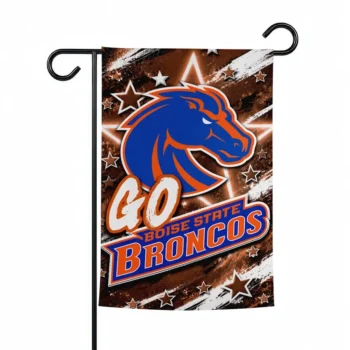 Boise State Broncos Garden Flag Custom Glowing Star Orange Best Selling