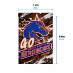 Boise State Broncos Garden Flag Custom Glowing Star Orange Best Selling
