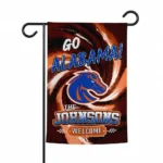 Boise State Broncos Garden Flag Custom Swirl Vortex Orange Best Selling