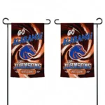 Boise State Broncos Garden Flag Custom Swirl Vortex Orange Best Selling