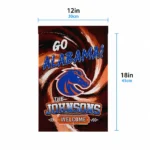 Boise State Broncos Garden Flag Custom Swirl Vortex Orange Best Selling