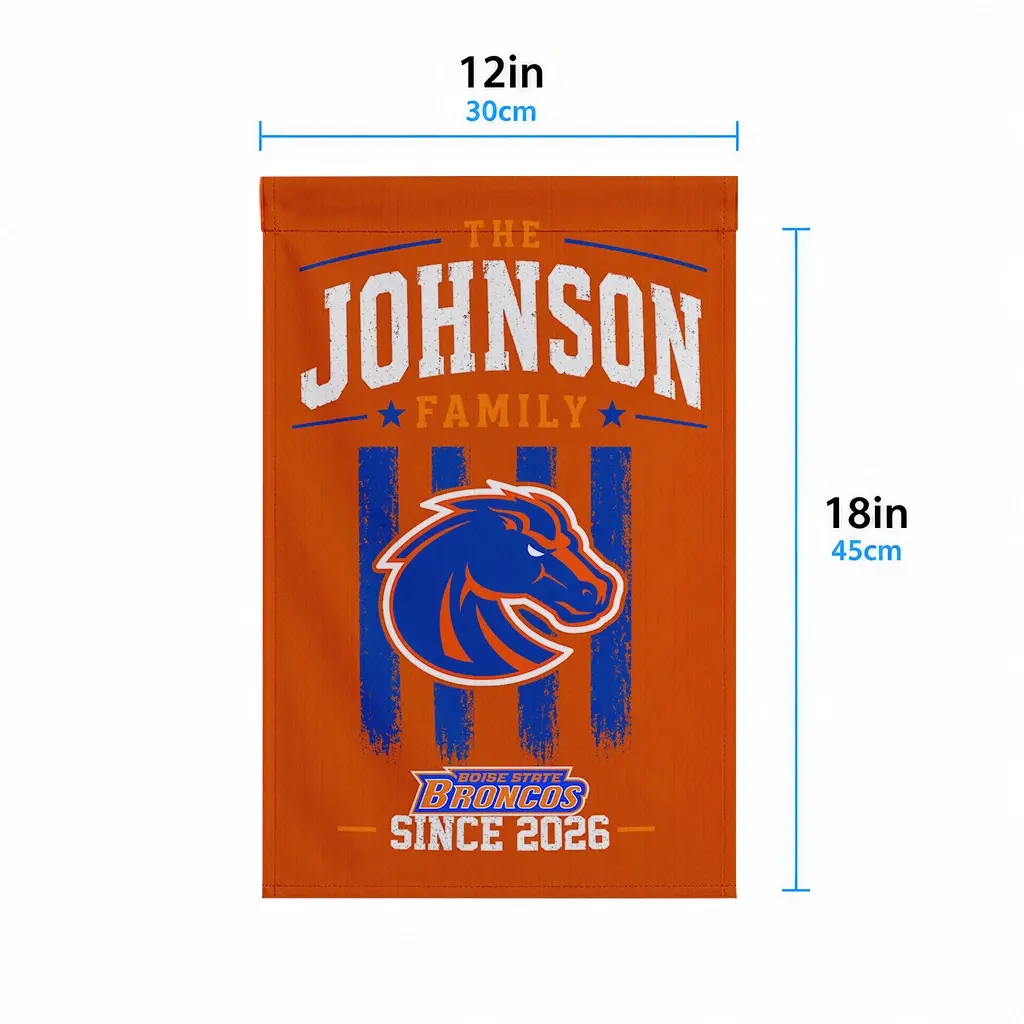 Boise State Broncos Garden Flag Customized Distressed Stripes Orange High Quality Boise State Broncos Garden Flag Customized Distressed Stripes Orange High Quality