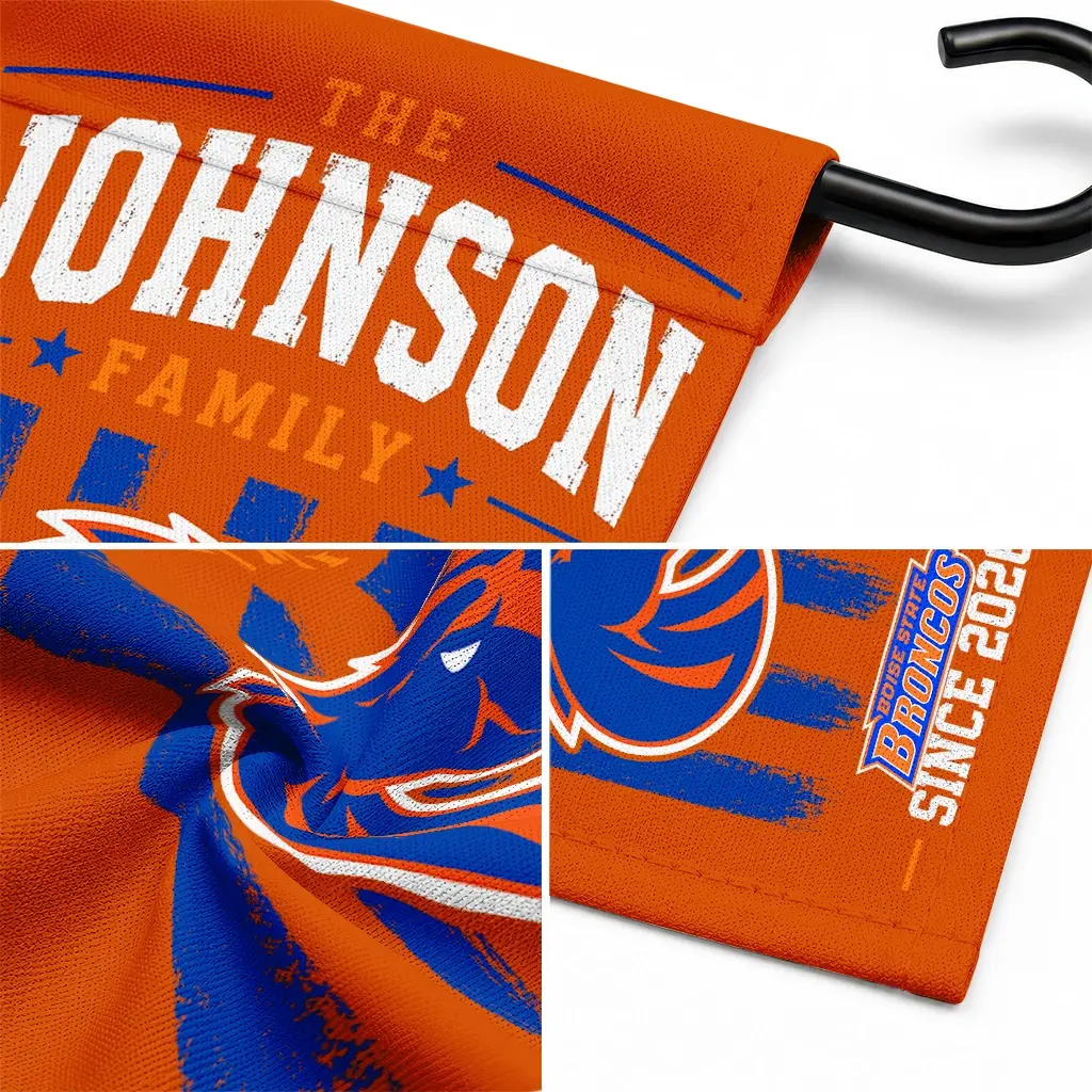 Boise State Broncos Garden Flag Customized Distressed Stripes Orange Latest Model Boise State Broncos Garden Flag Customized Distressed Stripes Orange Latest Model