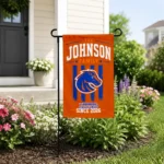 Boise State Broncos Garden Flag Customized Distressed Stripes Orange Best Selling