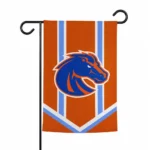 Boise State Broncos Garden Flag Personalized Chevron Stripes Orange Best Selling