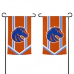 Boise State Broncos Garden Flag Personalized Chevron Stripes Orange Best Selling