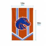 Boise State Broncos Garden Flag Personalized Chevron Stripes Orange Best Selling
