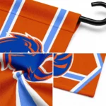 Boise State Broncos Garden Flag Personalized Chevron Stripes Orange Best Selling