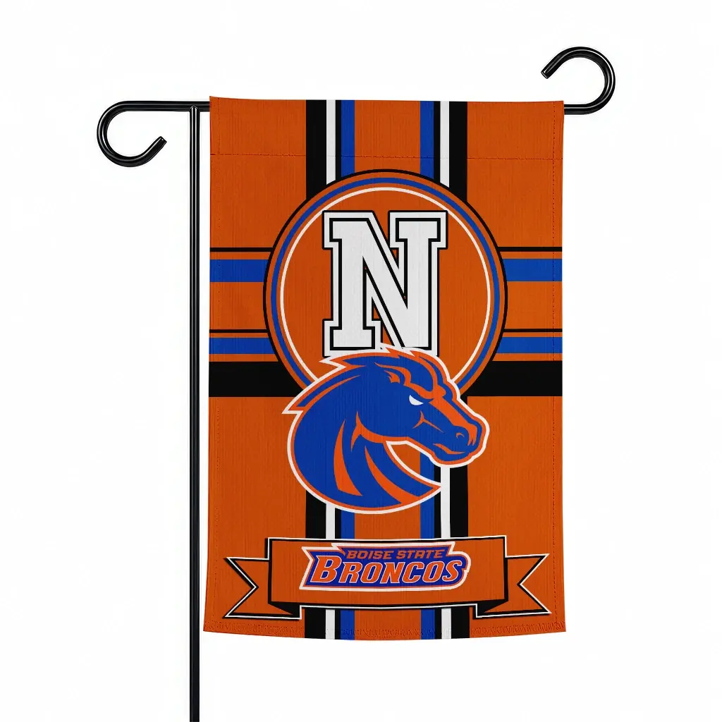 Boise State Broncos Garden Flag Personalized Circle Medallion Orange Best Selling Boise State Broncos Garden Flag Personalized Circle Medallion Orange Best Selling