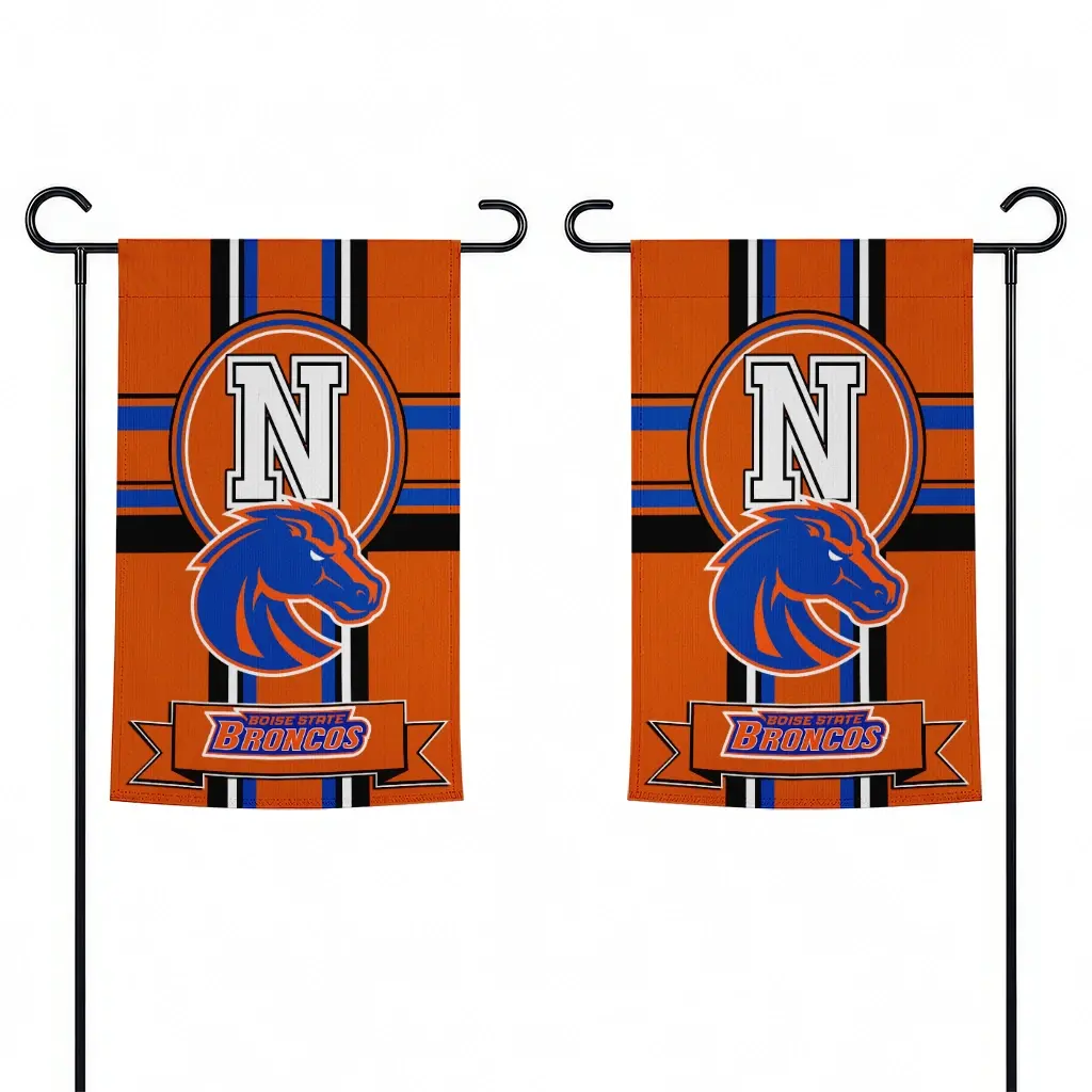 Boise State Broncos Garden Flag Personalized Circle Medallion Orange Fashion Forward Boise State Broncos Garden Flag Personalized Circle Medallion Orange Fashion Forward
