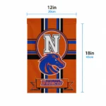Boise State Broncos Garden Flag Personalized Circle Medallion Orange Best Selling
