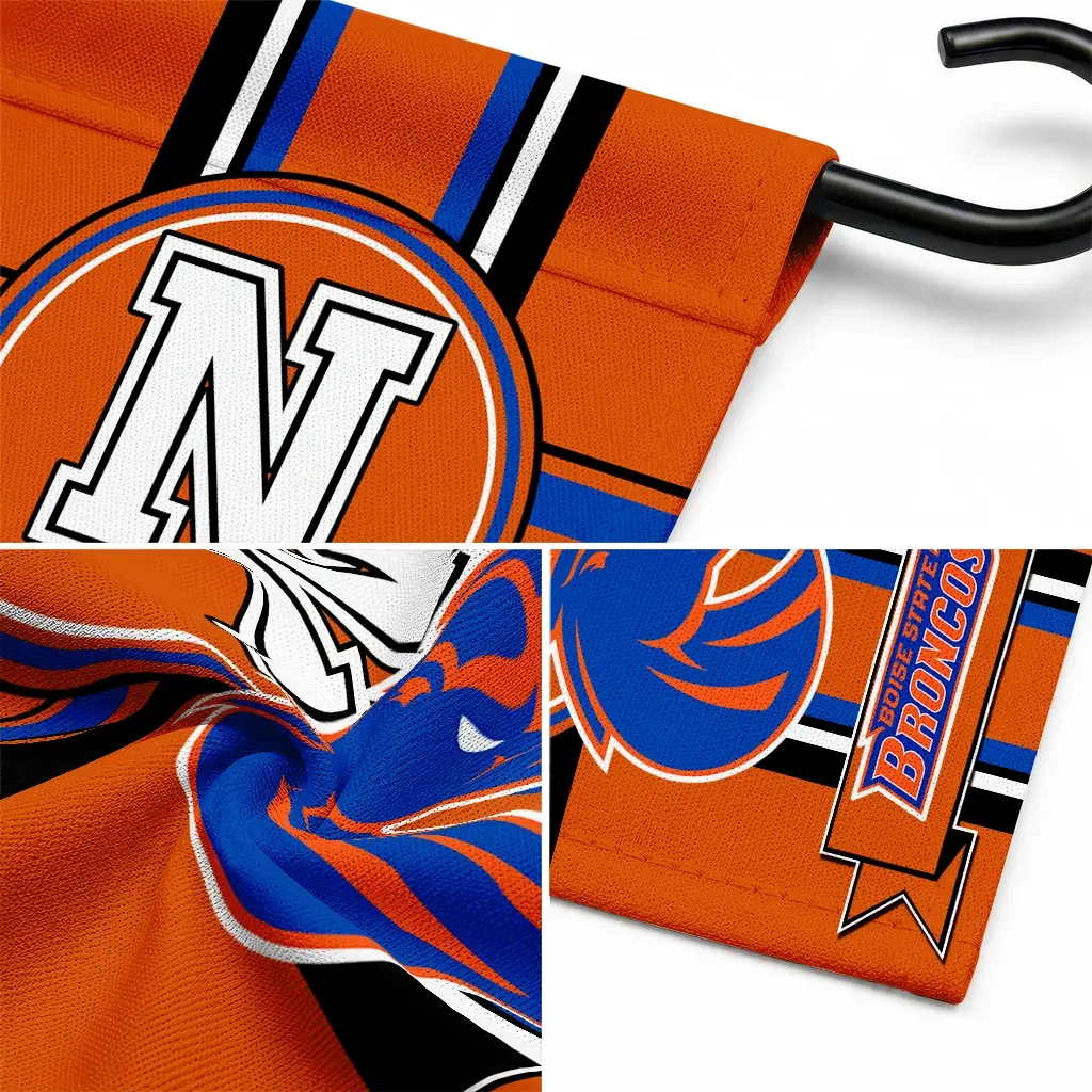Boise State Broncos Garden Flag Personalized Circle Medallion Orange Latest Model Boise State Broncos Garden Flag Personalized Circle Medallion Orange Latest Model