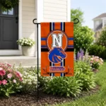 Boise State Broncos Garden Flag Personalized Circle Medallion Orange Best Selling